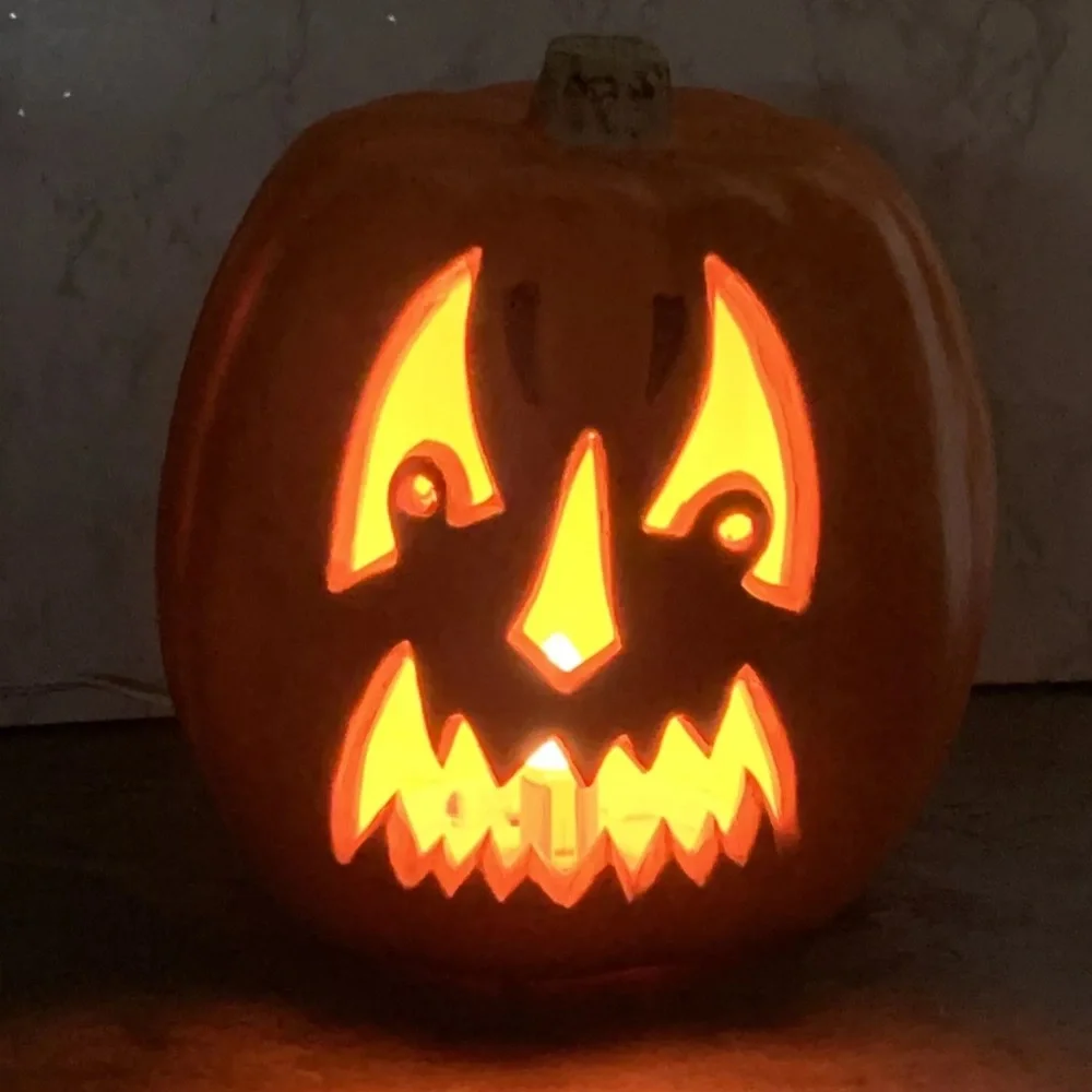 Vtg 1998 Halloween Foam Blow Mold Pumpkin Jack O Lantern The Paper Magic Group